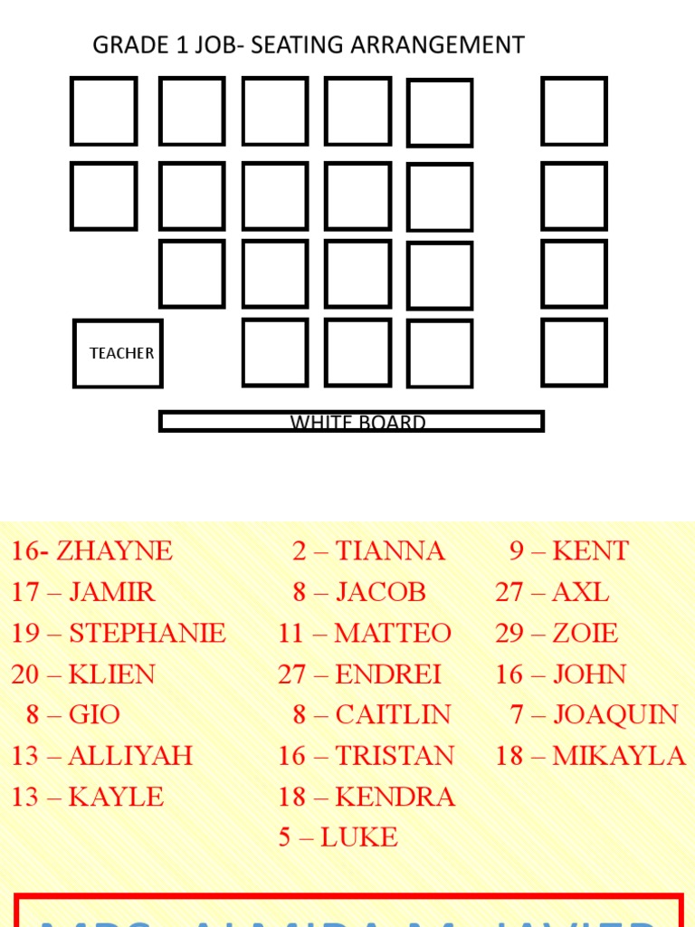 Seating Arrangement | PDF