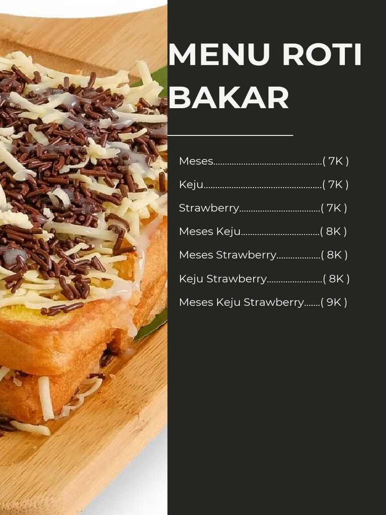 Black Coffee Menu A4 PDF