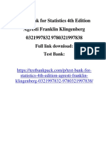 Statistics 4th Edition Agresti Franklin Klingenberg Test Bank