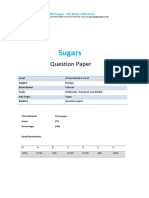 Open 1 - Sugars QP - Ial Edexcel Biology