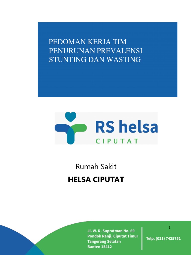 Pedoman Penurunan Stunting RS Helsa Ciputat | PDF | Kesehatan Holistik