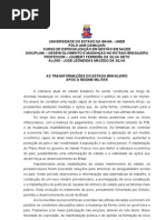 AsTransformacoes Do Estado Brasileiro Apos o Regime Militar