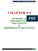 CH#4 Numerica Differential Equations and Difference Equations