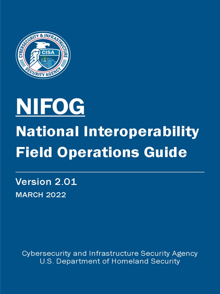NIFOG: National Interoperability Guide | PDF | Federal Communications ...