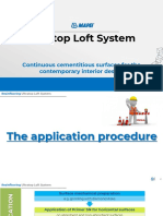 Ultratop Loft System Application