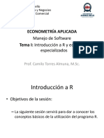 Introducción A R y Editores Especializados