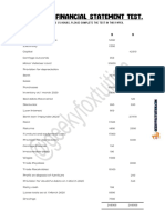 Adjusted Financial Statement