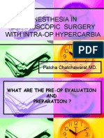 Anesthesia in Laparoscopic Surgery With Intra-Op Hypercarbia