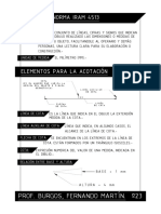 Acotación: Norma Iram 4513: Prof. Burgos, Fernando Martín. º23