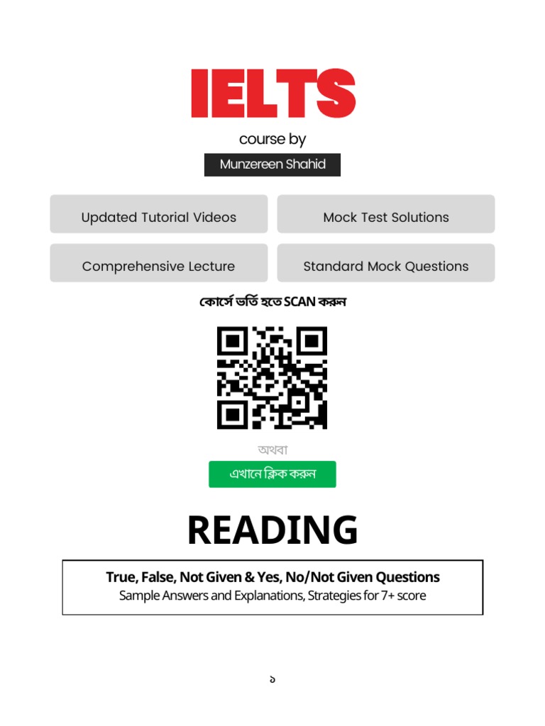 Reading - T-F-Not Given | PDF