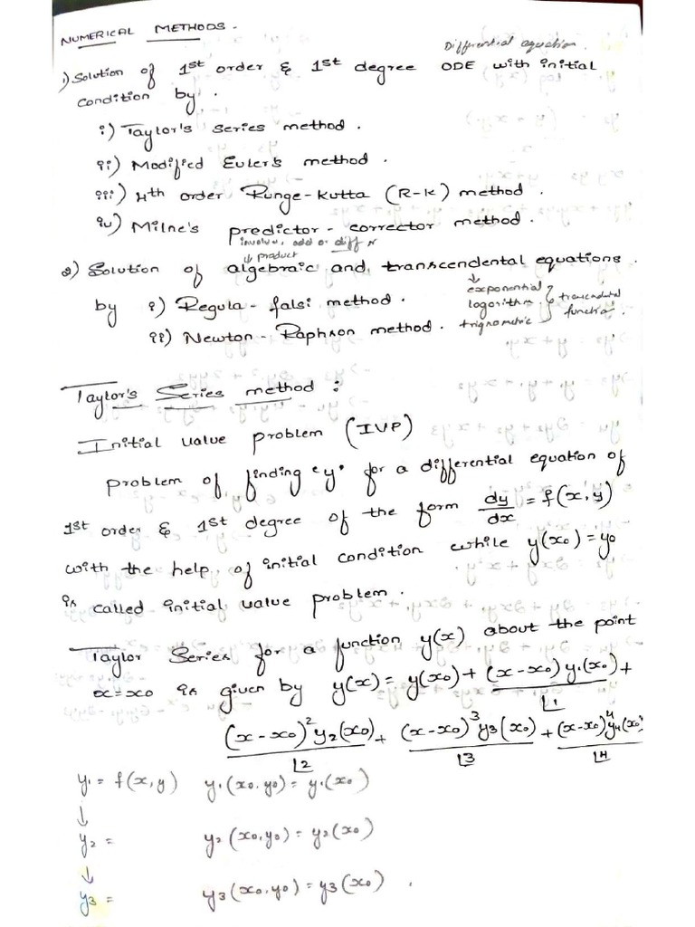 Maths - Module - 1 - Class Notes (EEE) | PDF