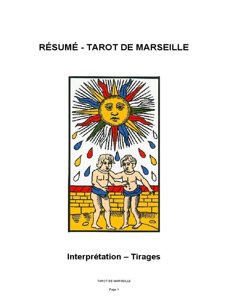 Le Soleil tarot de Marseille