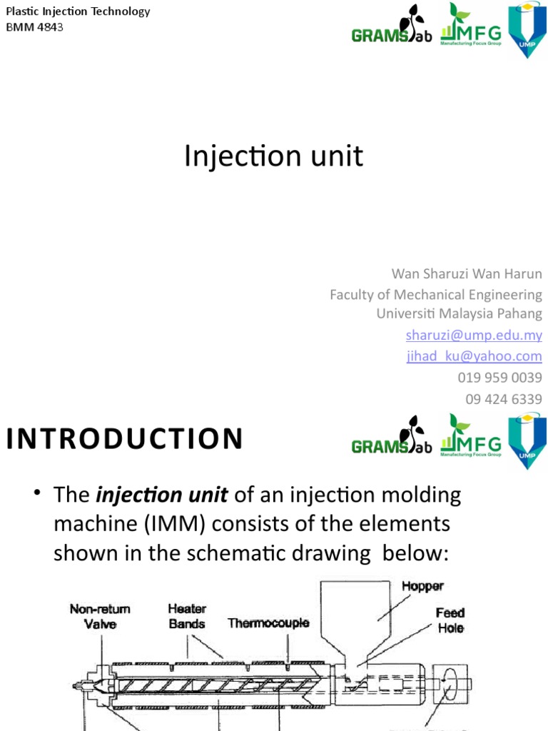 Injection Unit | PDF | Applied And Interdisciplinary Physics ...