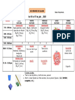 Horario de Clases Del 03 Al 07 de Julio - 2023