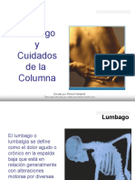 Lumbago y Cuidados de La Columna