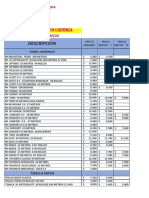 Precios (Confort, Servilletas y Toalla)