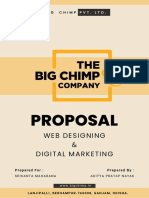 Clean Minimalist Marketing Proposal