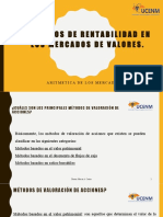 Métodos de Rentabilidad en Los Mercados de Valores