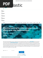 Machine Learning For Cybersecurity - Only As Effective As Your Implementation - Elastic Blog