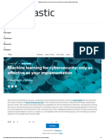 Machine Learning For Cybersecurity - Only As Effective As Your Implementation - Elastic Blog