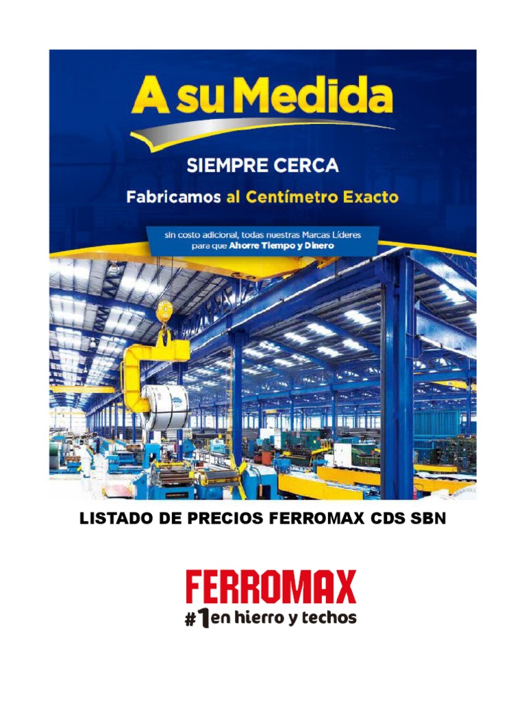 Precios de Materiales Ferromax SBN | PDF