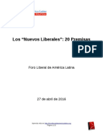 Los "Nuevos Liberales" 20 Premisas