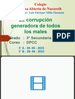 06 La Corrupción Generadora de Todos Los Males - DPCC 3° Sec-1