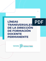 Líneas Transversales de La Dirección de Formación Docente Permanente - 10 Julio