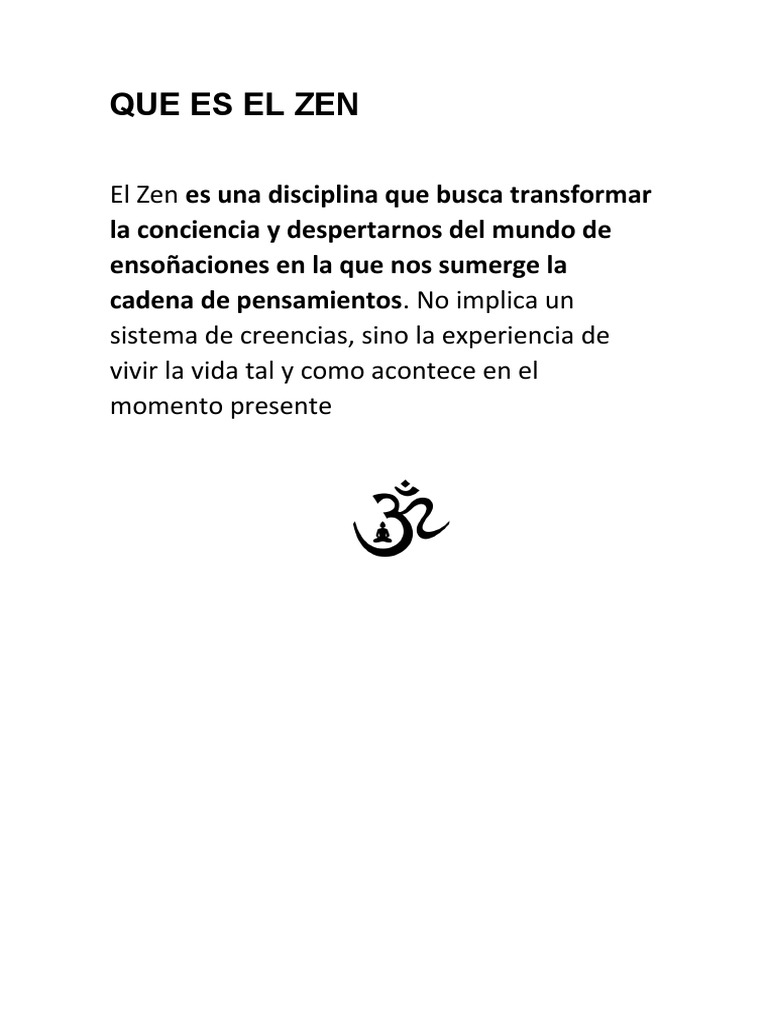 Qué Es El Zen, Para Qué Sirve Y Cómo Ponerlo En Práctica – NPZQ