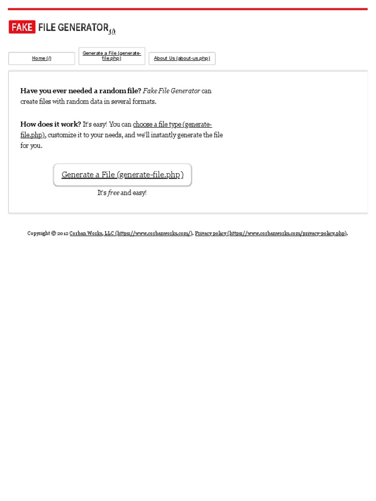 Fake file generator the easy way to generate files pdf
