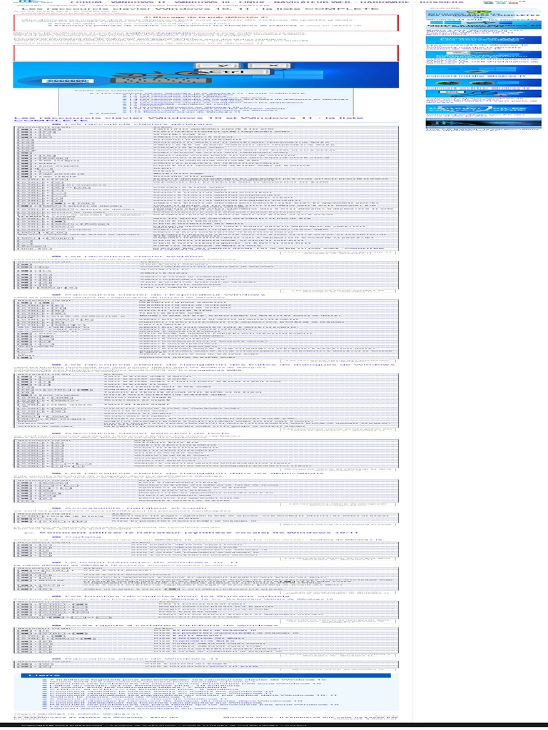 TOUS LES RACCOURCIS CLAVIER WINDOWS 10 visual data 3