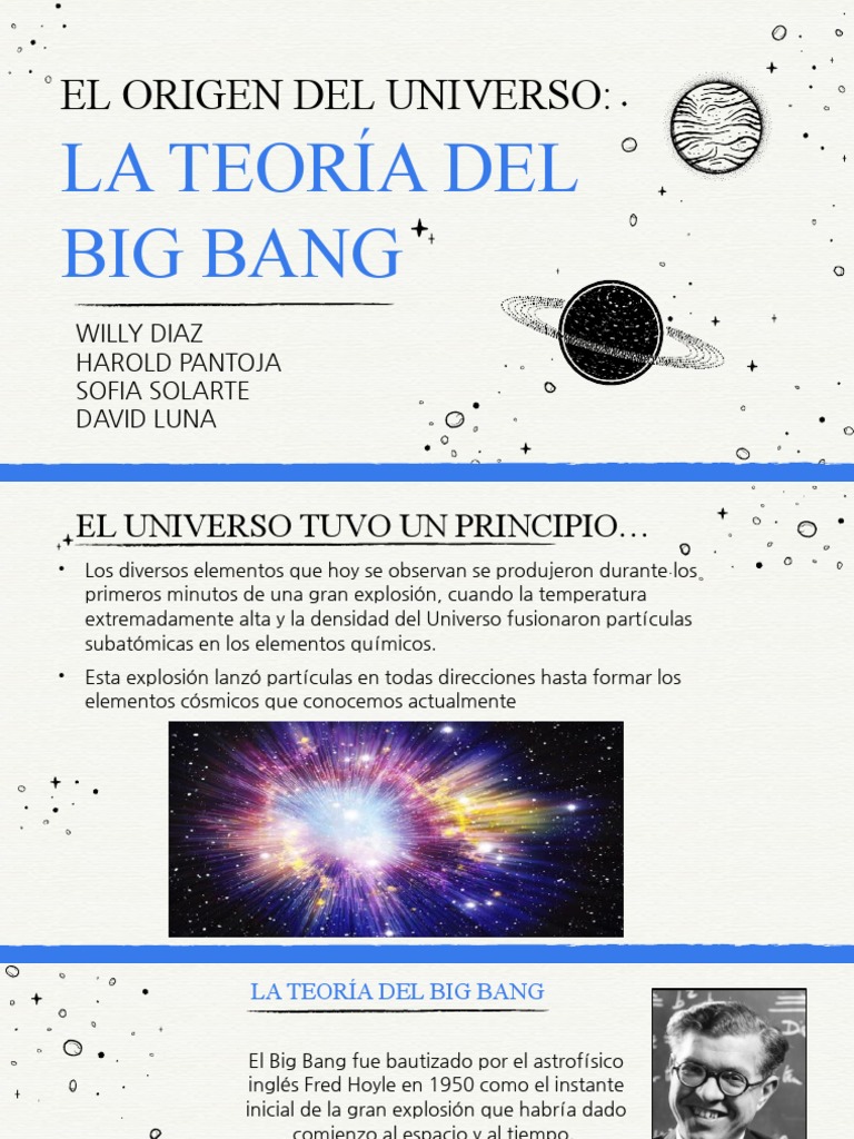 Teoria Big Bang | PDF | Big Bang | Universo