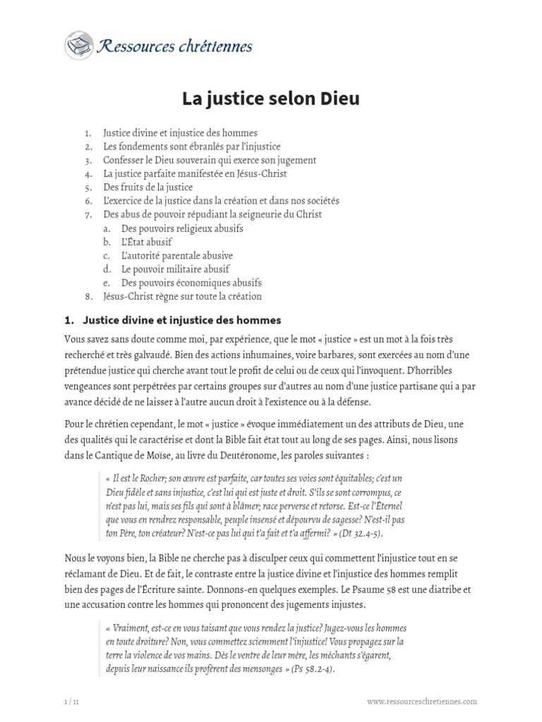 Justice divine et injustice humaine | PDF | Jésus | Dieu