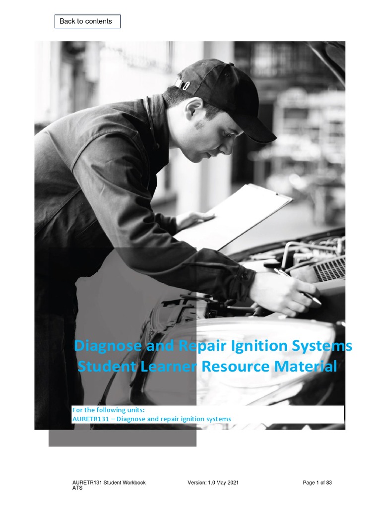 Diagnose and Repair Ignition Systems PDF Ignition System Transformer
