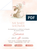 Invitación Baby Shower Emma.