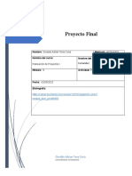 Planeación de Proyectos I Proyecto Final