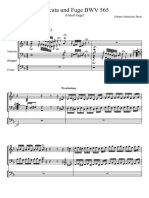 Toccata Und Fuge BWV 565