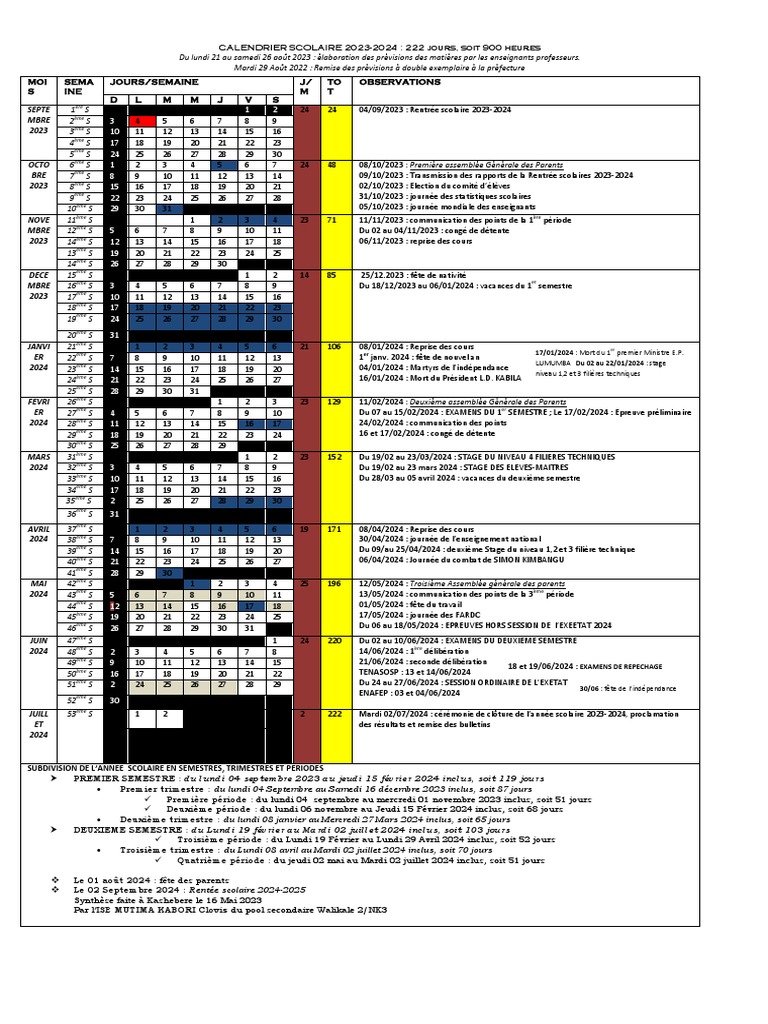 𝗖𝗔𝗟𝗘𝗡𝗗𝗥𝗜𝗘𝗥 𝗡𝗔𝗧𝗜𝗢𝗡𝗔𝗟𝗘 𝟮𝟬𝟮𝟯-𝟮𝟬𝟮𝟰