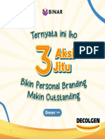 3 Aksi Jitu Bikin Personal Branding