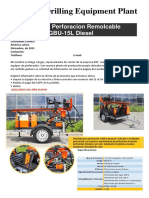 Trailer mounted drilling rig GBU-15L - Diesel Diciembre