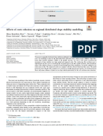 Effects of Roots Cohesion On Regional Distributed Slope Stability Modelling