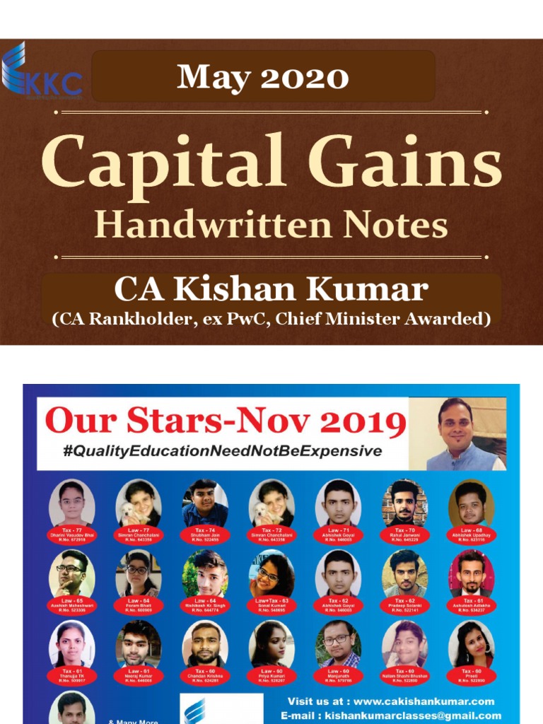 CG Handwritten Notes by CA Kishan Kumar | PDF