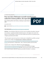 Jairo Nicolau - Bolsonaro X Lula Ofusca Mudança Política - 29 - 04 - 2023 - Poder - Folha