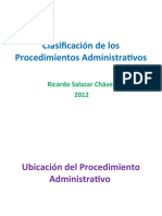 Clasificacion de Los Procedimientos Administrativos y Silencio Administrativo