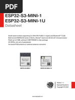 Esp32 s3 Mini 1 - Mini 1u - Datasheet - en