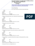 Ensic Science Advanced Investigations Copyright Update 1st Edition by Brown Davenport ISBN 130512071X Test Bank