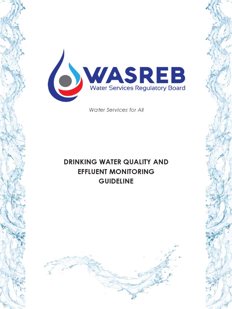 Drinking Water Guidelines Gwqem Edited PDF Water Quality