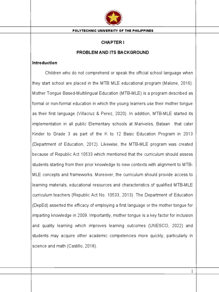 Thesis Revision Chapters Pdf