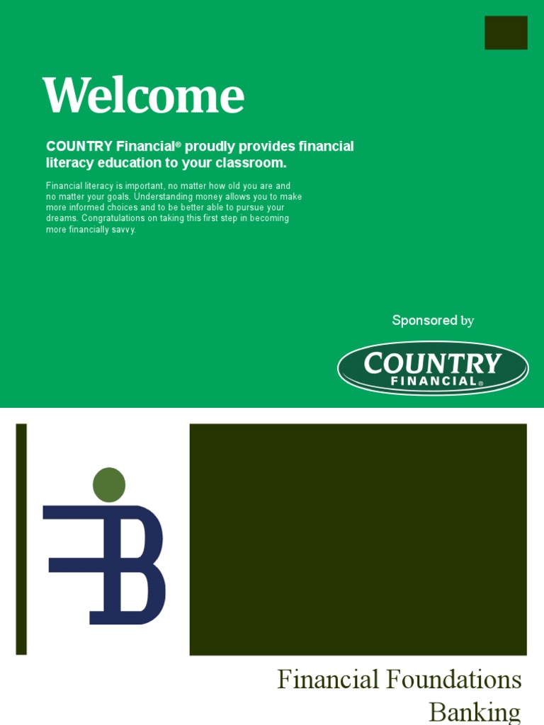 Foundations Presentation Banking Banking Presentation PDF