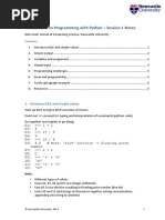 Python Part 1 Notes